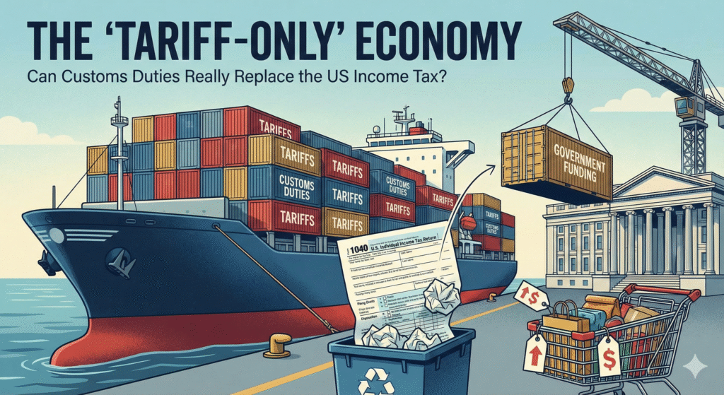 The 'Tariff-Only' Economy: Can Customs Duties Really Replace the US Income Tax?