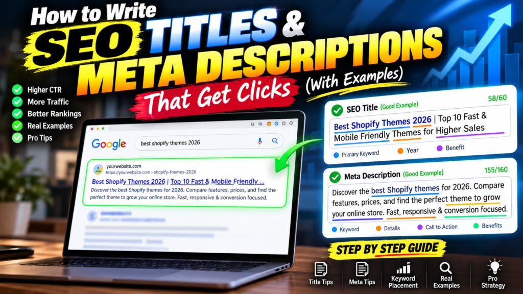 How to Write SEO Titles and Meta Descriptions That Get Clicks (With Examples)